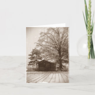 Vintagelantgård Notecard Kort
