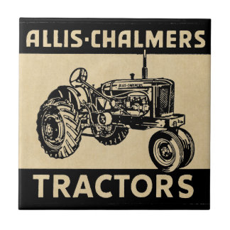Vintagelantgårdtraktor Kakelplatta
