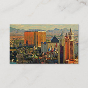 VintageLas Vegas horisont Visitkort