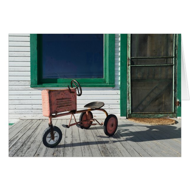 Vintageleksaktraktor Hälsningskort (Framsidan Horizontal)