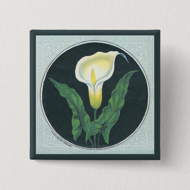 Vintageliljablomma Knapp (Framsida)