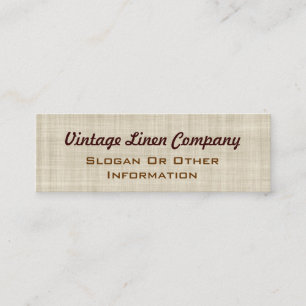 Vintagelinnevisitkortar Mini Visitkort