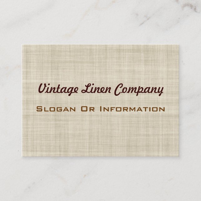Vintagelinnevisitkortar Visitkort (Framsida)