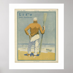 Vintagelivtidskriften täcker affischen 1920 poster
