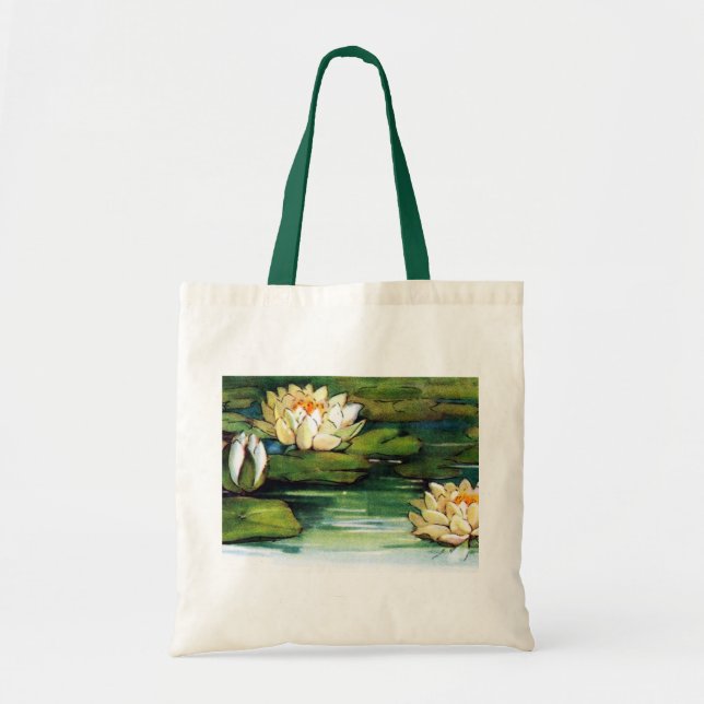 Vintagelotusblomma Tygkasse (Framsidan)