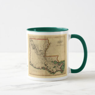 VintageLouisiana karta 1814 Mugg