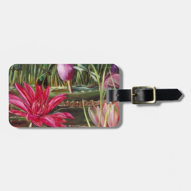 Vintagemålningrosan blomstrar blommor bagagebricka (Horisontell Framsida)