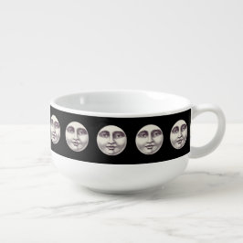 Vintageman i månen soppmugg