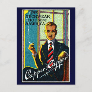 Vintagemanar Ties 1920 Vykort