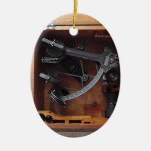 VintagemarinSextant Julgransprydnad Keramik