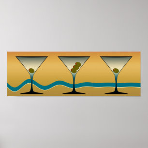 VintageMartini konst Poster
