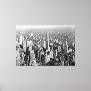 Vintagemidtownen Manhattan fotograferar Canvastryck