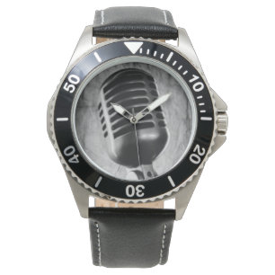 Vintagemikrofonklocka Armbandsur