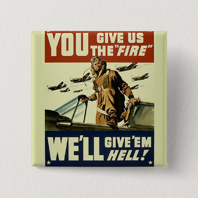 Vintagemilitär Knapp (Framsida)