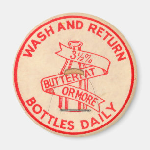 Vintagemjölkkapsyl Magnet