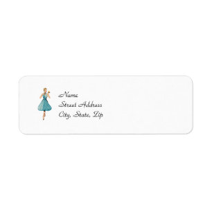 Vintagemodereturetiketter Returadress Etikett