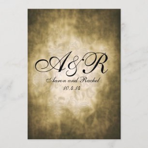 vintagemonogram inbjudningar