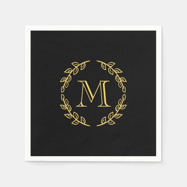 VintageMonogram Pappersservett (Framsidan)