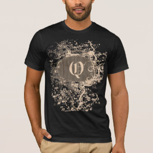 Vintagemönster med Monogrambrev Q Tee