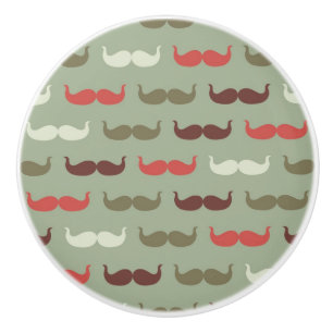 Vintagemönster med mustasch knopp