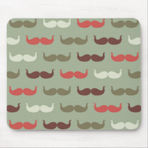 Vintagemönster med mustasch musmatta