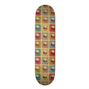 Vintagemönster som göras av muffins skateboard bräda 20,5 cm