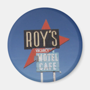 Vintagemotell för rutt 66 undertecknar magnet