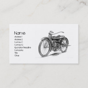 Vintagemotorcykel 1918 visitkort