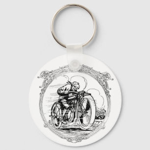 Vintagemotorcykel Nyckelring