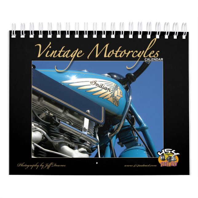 Vintagemotorcykelkalender Kalender (Omslag)