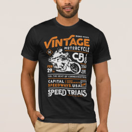 Vintagemotorcykelklubb T-shirt