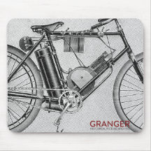 Vintagemotorcykelmusen vadderar