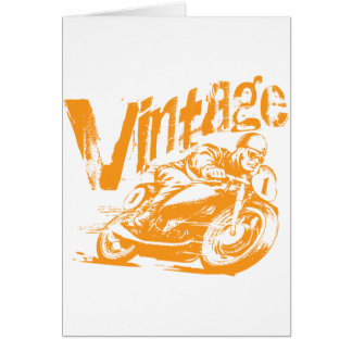 VintagemotorcykelRacer Hälsningskort