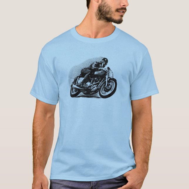 Vintagemotorcykelskjortor - racergrabb tröja (Framsida)