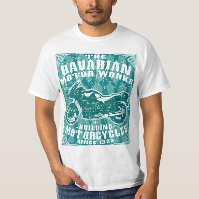 Vintagemotorcyklar T-shirt (Framsida)