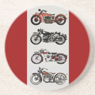 VINTAGEMOTORCYKLAR UNDERLÄGG SANDSTEN