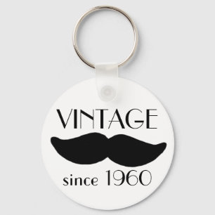 VINTAGEMoustache Nyckelring