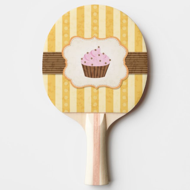 Vintagemuffinbakgrund Pingisracket (Framsidan)