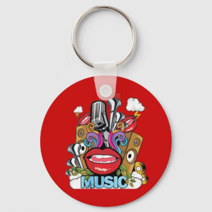 Vintagemusik Nyckelring