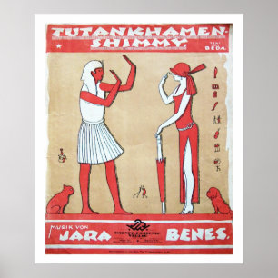 Vintagemusik - Tutankhamen Shimmytryck Poster