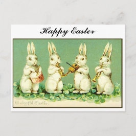 Vintagemusikalpåskhare Helg Vykort