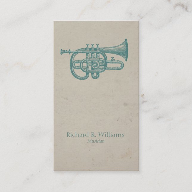 VintagemusikHorn Visitkort (Framsida)