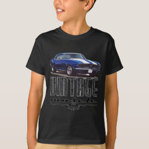 Vintagemuskelblått Camaro Tee Shirt