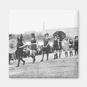 Vintagen 1922 för skönhetsvisning (Glamor Girls) Magnet