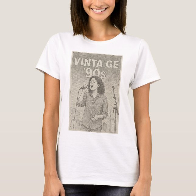 Vintagen 1990-talet Vibes T Shirt (Framsida)