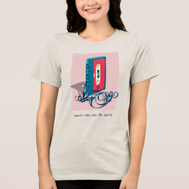 Vintagen 90-talets kassettband t shirt (Framsida)
