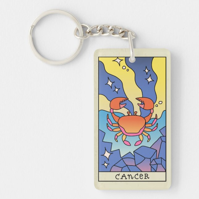 Vintagen Abstrakt Art för cancerzodiac-tecken (Framsidan)
