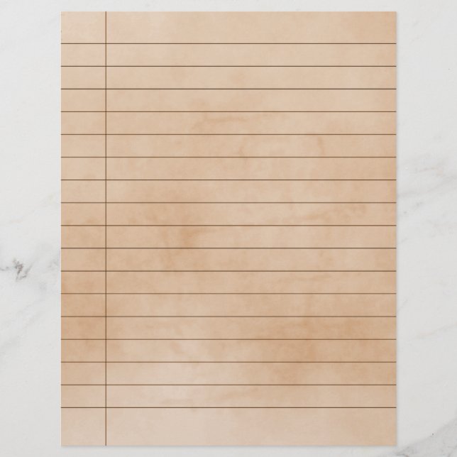 Vintagen åldras Effect Regel Papper (Framsida)