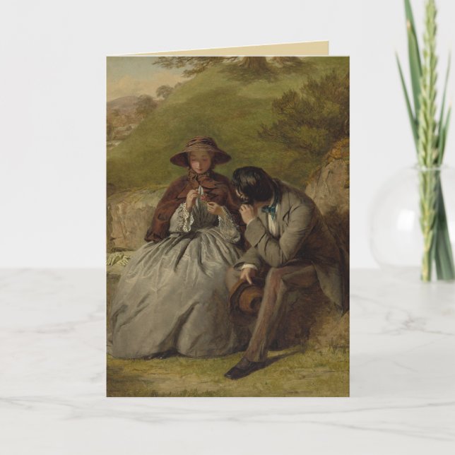 Vintagen Älskare Kort (Framsida)