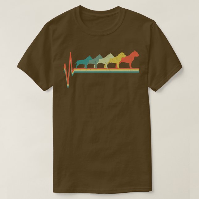 Vintagen American StaffordTerrier T Shirt (Design framsida)